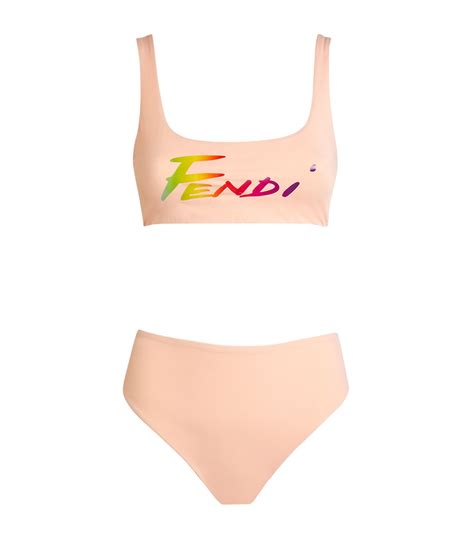 fendi women's roma logo swimsuit in white|Women's Designer Swimwear & Beachwear .